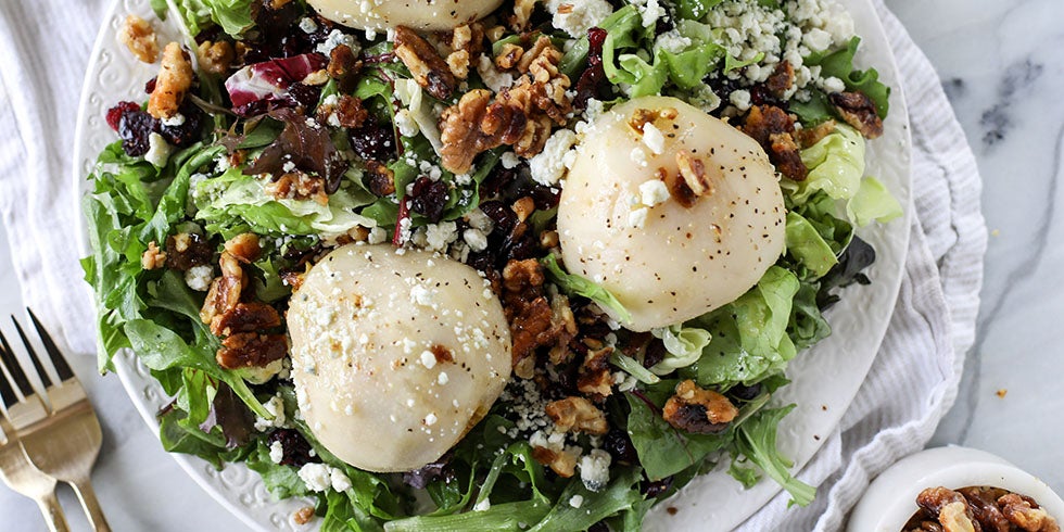Chardonnay Poached Pear Salad